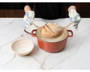 NoStik Siliconen Broodvorm lift voor gietijzeren pan 23 cm