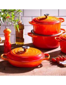 Le Creuset Campagnard 30 cm Signature oranje